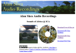 Alan Shea Audio Recordings